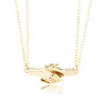 collier main enlacé pour amoureux