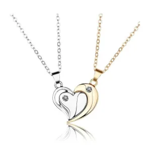 Collier Pendentif Coeur Partager