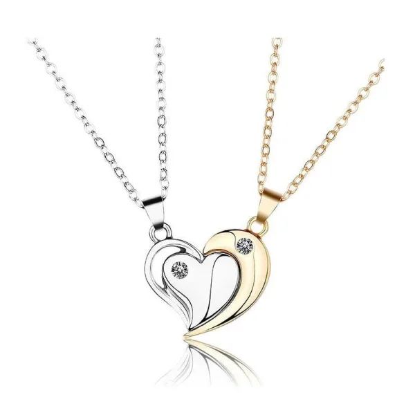 Collier Pendentif Coeur Partager