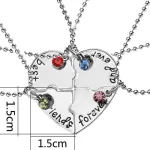 collier personnalisé pour 4 amis