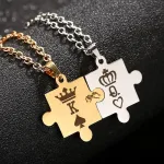 collier pour couple king queen