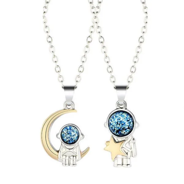 Collier Spationaute Couple