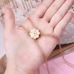 collier symbolique trèfle à 4 feuilles