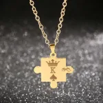 collier tendance king queen