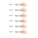 collier unique d'amitié pour six