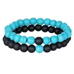 Double Bracelet en Onyx