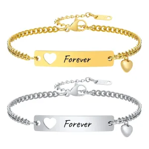 Gourmette Couple Gravure