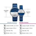 montre élégante homme femme
