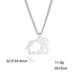 pendentif éléphant mignon en argent