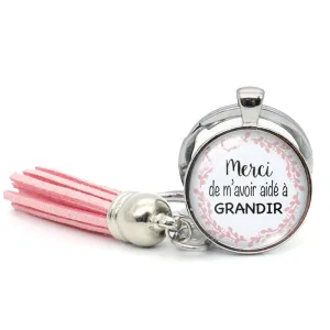 Porte-Clés Merci de M'avoir Aidé à Grandir