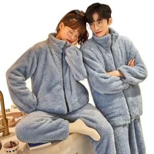 Pyjama Polaire Couple Zip