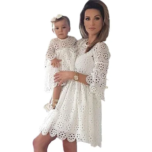 Robe Dentelle Mère Fille