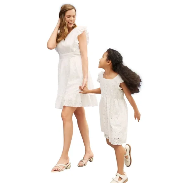 Robe Mère Fille Baptême