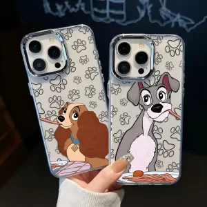 Coque iPhone La Belle et le Clochard transparente